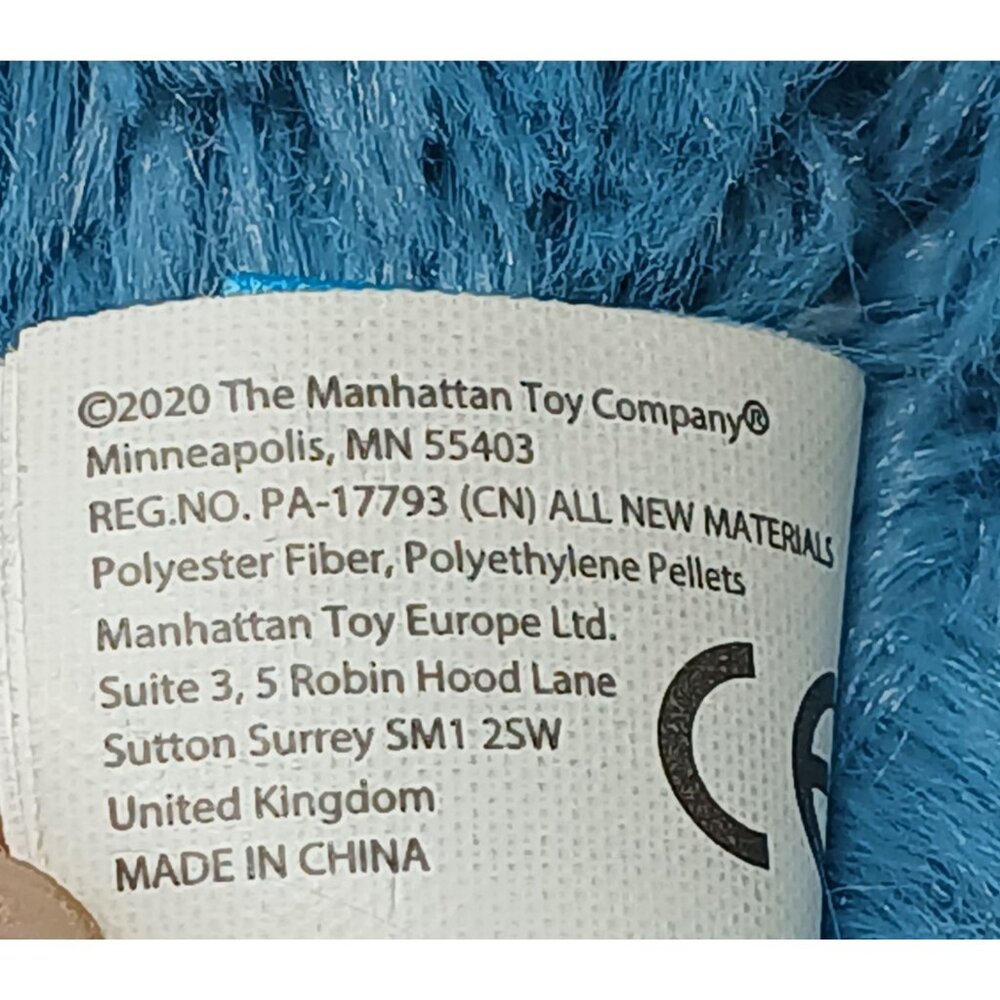 Manhattan Toy Co Plush Octopus Stuffed Animal 8" Blue & Orange Soft Cuddly #D51 - Picture 6 of 12